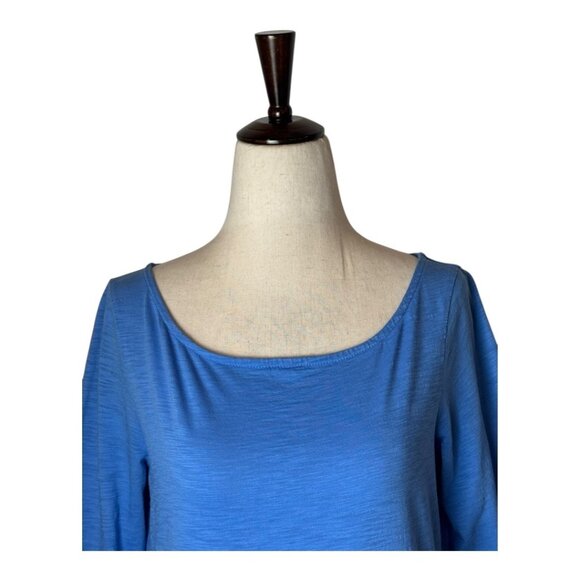 Lilly Pulitzer Dress Women Small Blue‎ Pima Cotton Slub Knit Mini Tee Boho - Picture 3 of 10